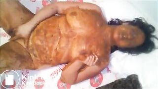Wife gets pooped on and enjoys a fierce orgasm rubbing one out - video 4