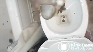 My girlfriend shitting on my big cock