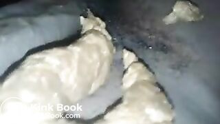 My girlfriend shitting on my big cock