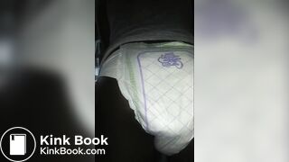 Black girl pooping Luvs Diaper No. 2