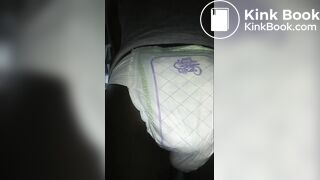 Black girl pooping Luvs Diaper No. 2