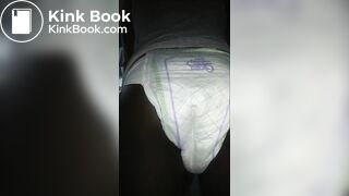 Black girl pooping Luvs Diaper No. 2