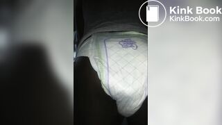 Black girl pooping Luvs Diaper No. 2