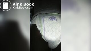 Black girl pooping Luvs Diaper No. 2