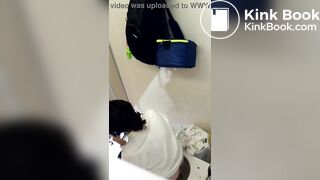 Spy girls pooping with Phone