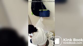 Spy girls pooping with Phone