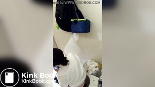 Spy girls pooping with Phone