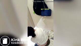 Spy girls pooping with Phone