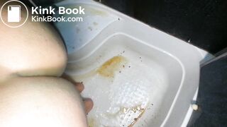 Russian girl cleaning her bowels