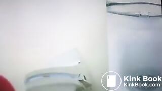 office lady pooping