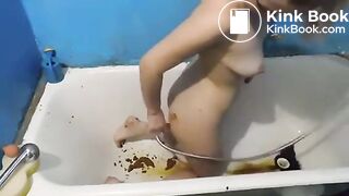 Enema bathtub colon cleaning