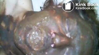 Wife gets pooped on and enjoys a fierce orgasm rubbing one out - video 2