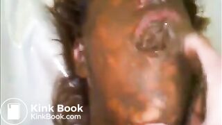 Wife gets pooped on and enjoys a fierce orgasm rubbing one out - video 2