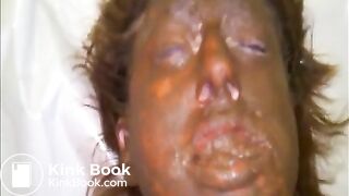 Wife gets pooped on and enjoys a fierce orgasm rubbing one out - video 2