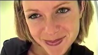 Tiny blonde poops and pees