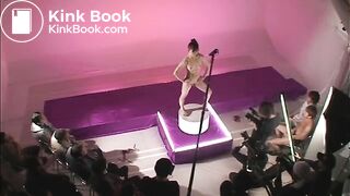 Muscular Japanese woman shits