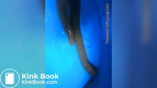 British Girl Long Poo Over Bucket