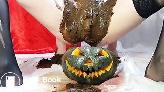 filled scat own pussy smearing