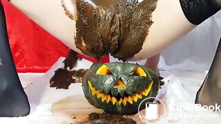 filled scat own pussy smearing