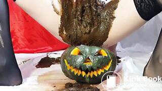 filled scat own pussy smearing