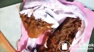 Pooping her panties casually