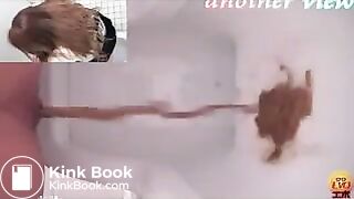 Hard Diarrhea in Public toilet
