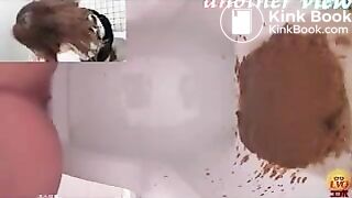 Hard Diarrhea in Public toilet