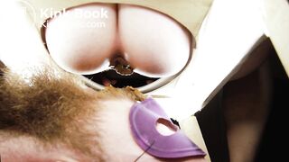 Mistress shits in slave mouth for Valentine's day