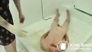 mistress empties her fluids on a slave