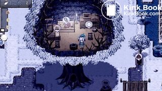 Cute anime girl pooping green turd