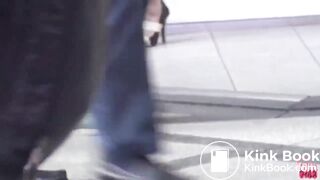 Pulbic pink pantie poop