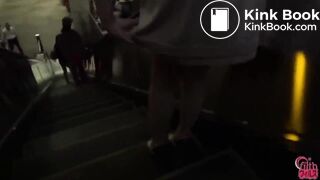 Pulbic pink pantie poop