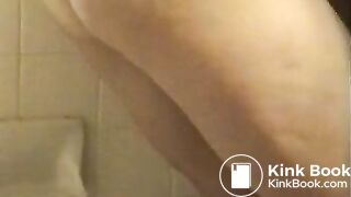 Cute teen forcefully poops and pees Into bathtub