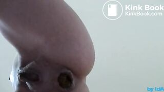 Girl shits from above