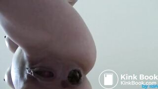 Girl shits from above