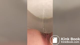 Pee and shit in toilet