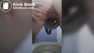 Lovely teen in glasses doing scat again