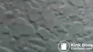 Japanese girl pooping outdoor