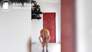 Full body shit smearing