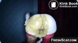 Sexy Girl Shits Her Red Stockings On Live Webcam