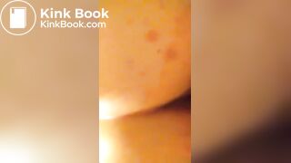 Back view morning poop