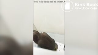Latina voyeured while she poops (4 clips edited into 1)