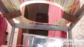 3 spanish girls shit on human toilet