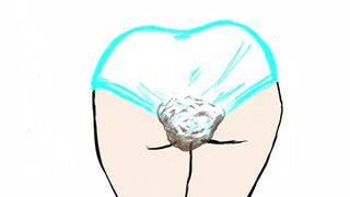 Huge Animated Panty Poop