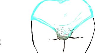 Huge Animated Panty Poop