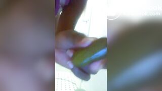 Young African Eats Her Own Poop