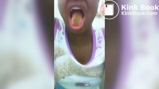 Young African Eats Her Own Poop
