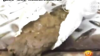 Girls locked toilet public poop accident