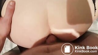 Thick tattooed girl getting anal and has piss enema