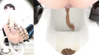 Compilation of Japanese girls pooping in toilet